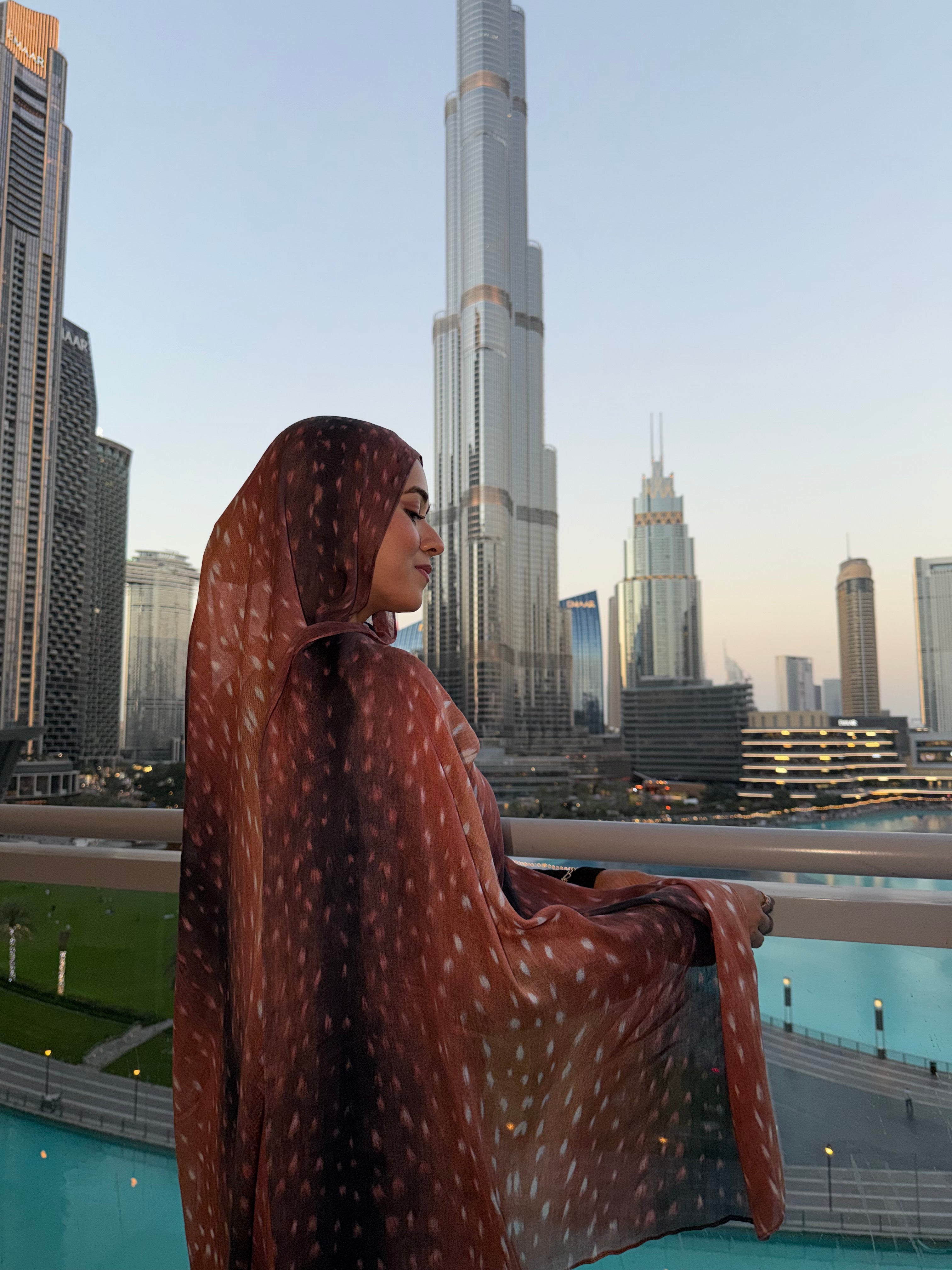 Fawn Printed Modal Hijab