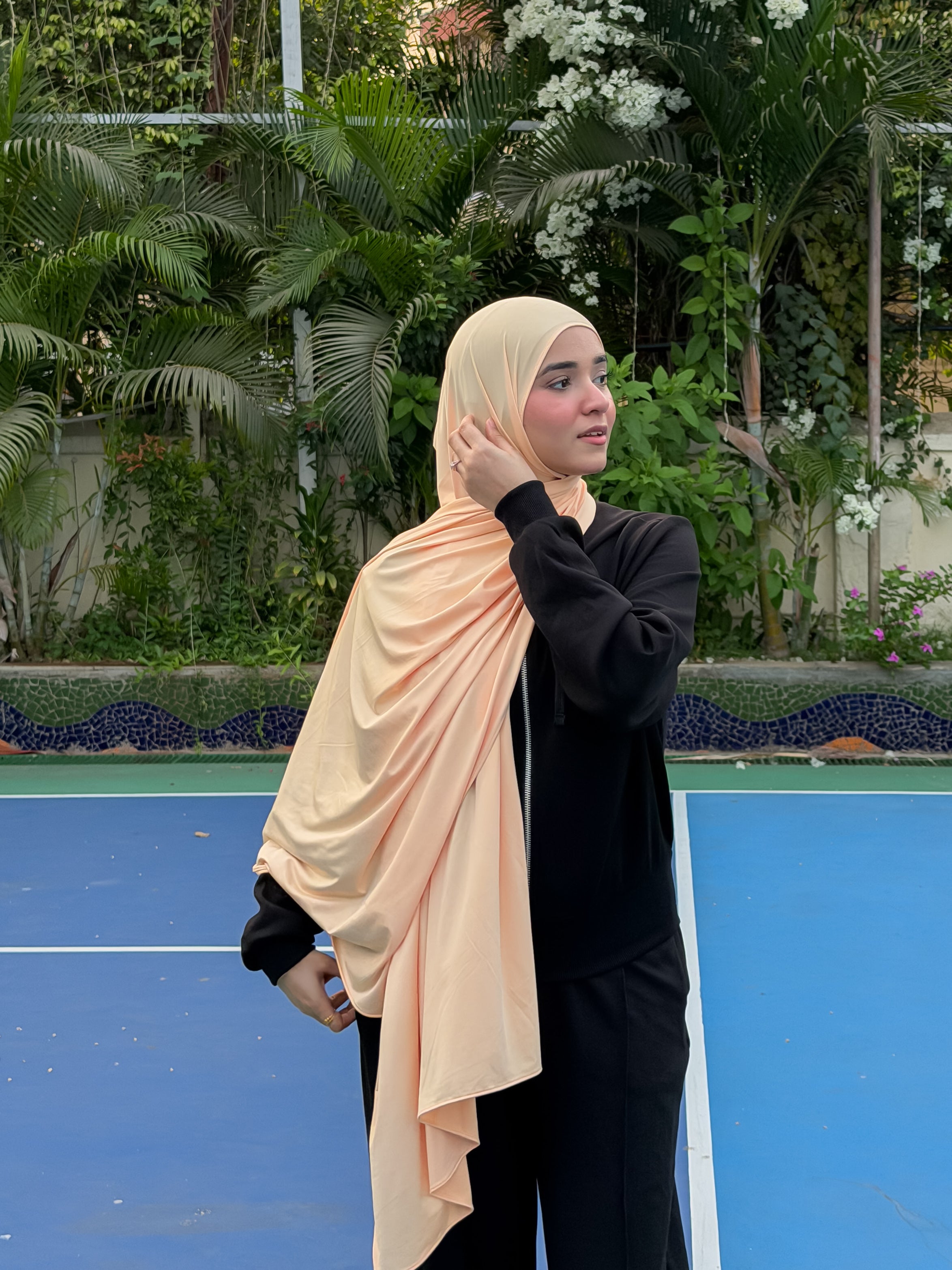 Premium Liquid Jersey - Peach Melon