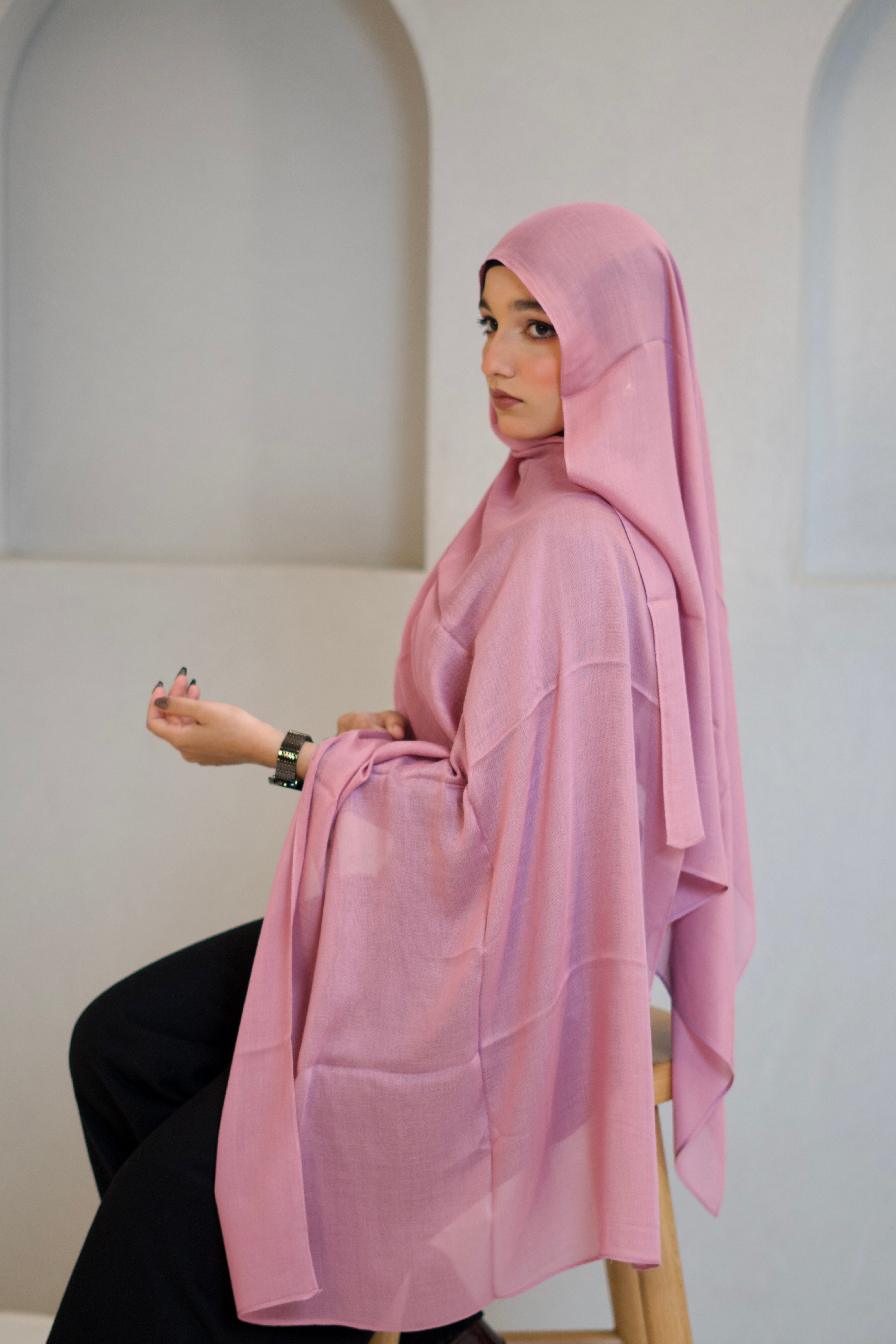 Modal Hijab #35 Barbie Pink
