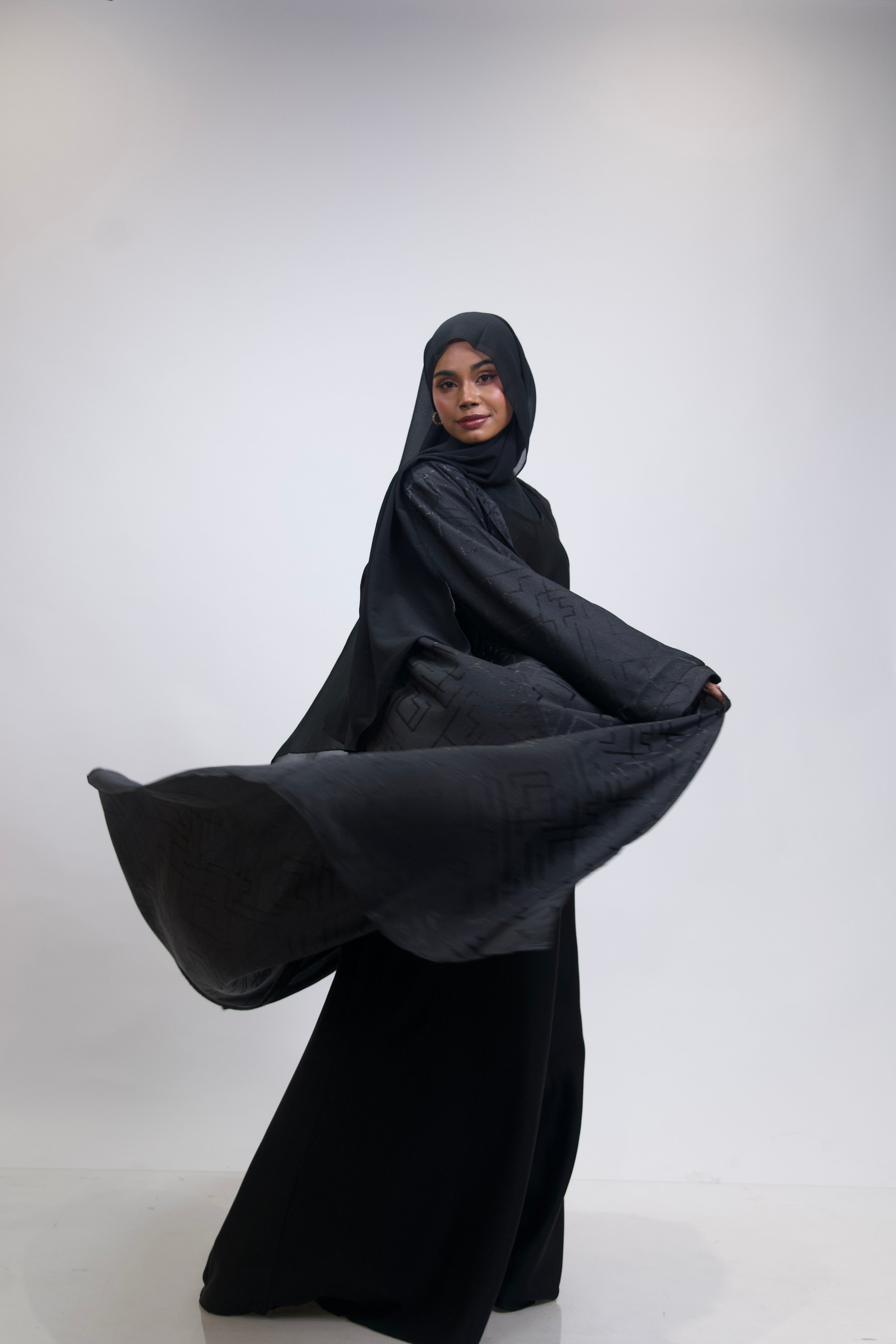 JACQUARD ABAYAH - 3 PIECE SET