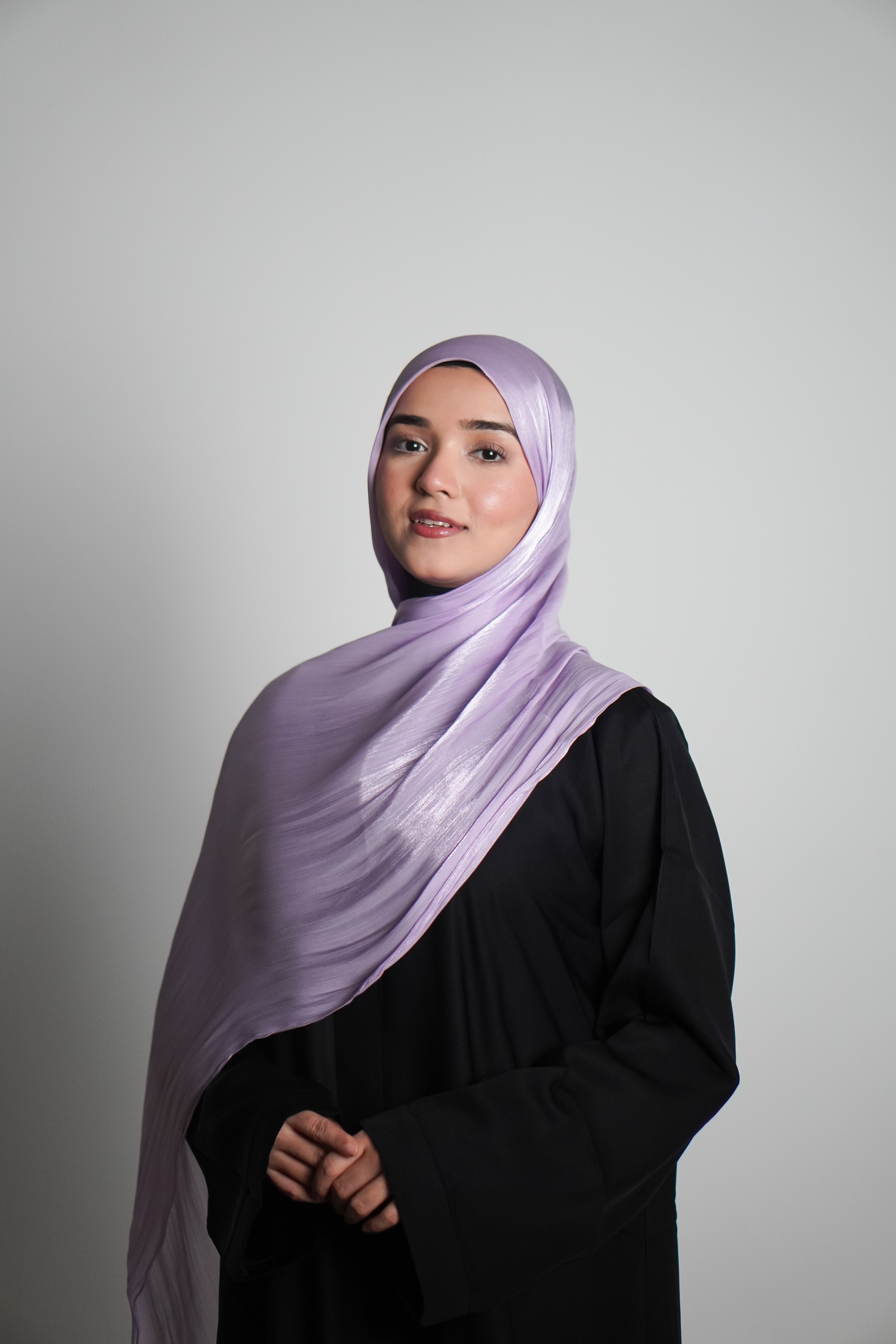 Premium Organza Hijab - Lilac Love