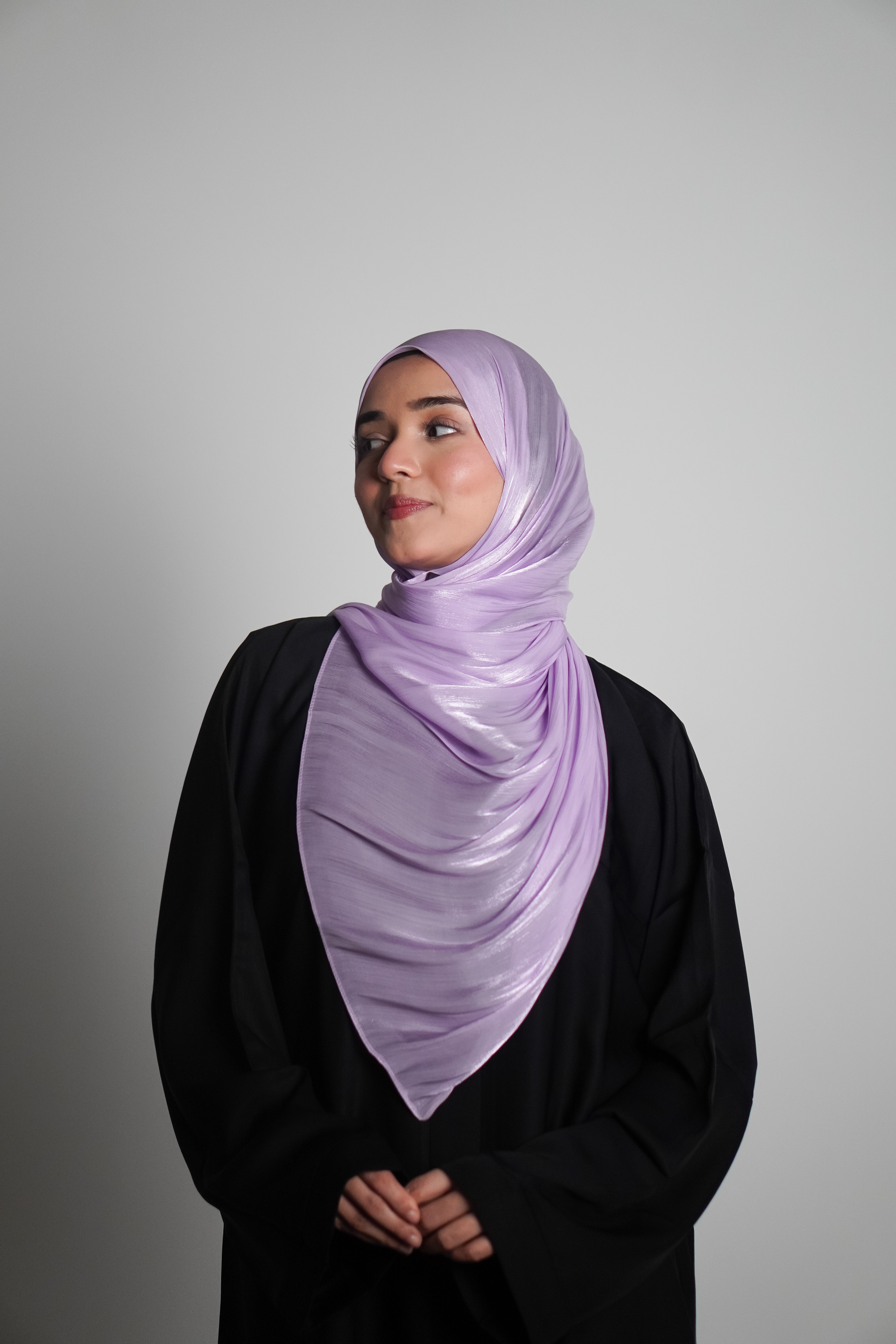 Premium Organza Hijab - Lilac Love