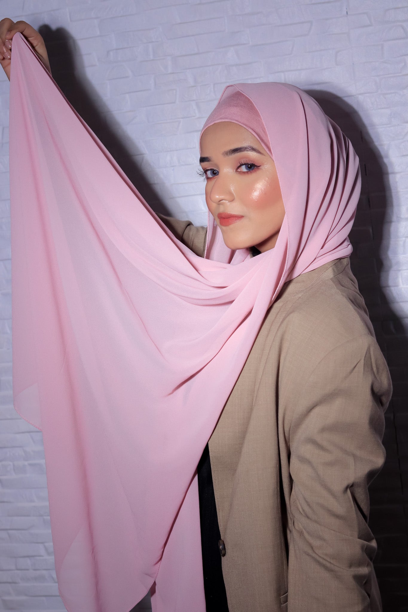 Matching Hijab Set - Baby Pink anahco Matching Hijab Set - Baby Pink anahco