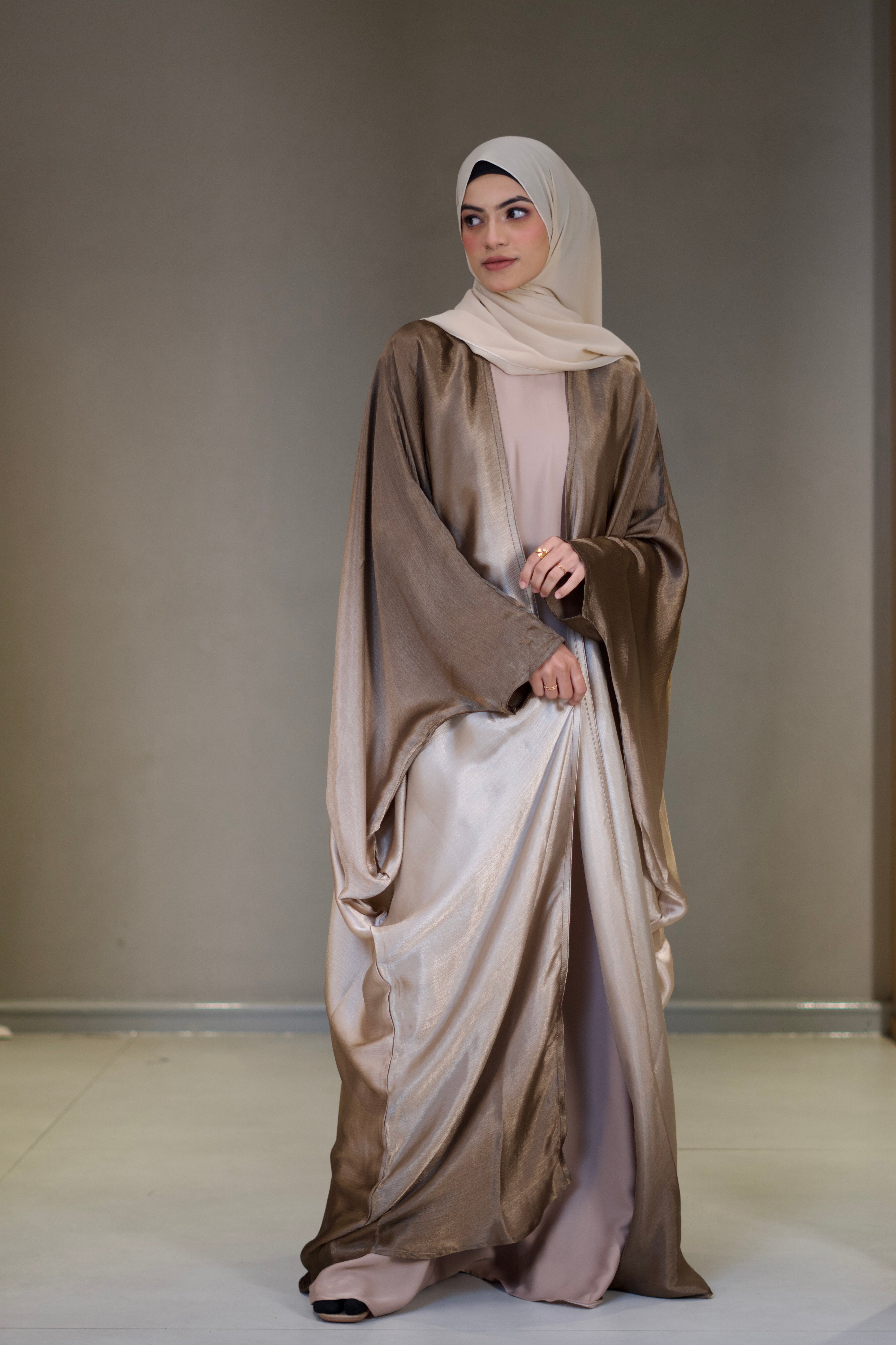 Amelia Ombre Abayah - Rich Bronze