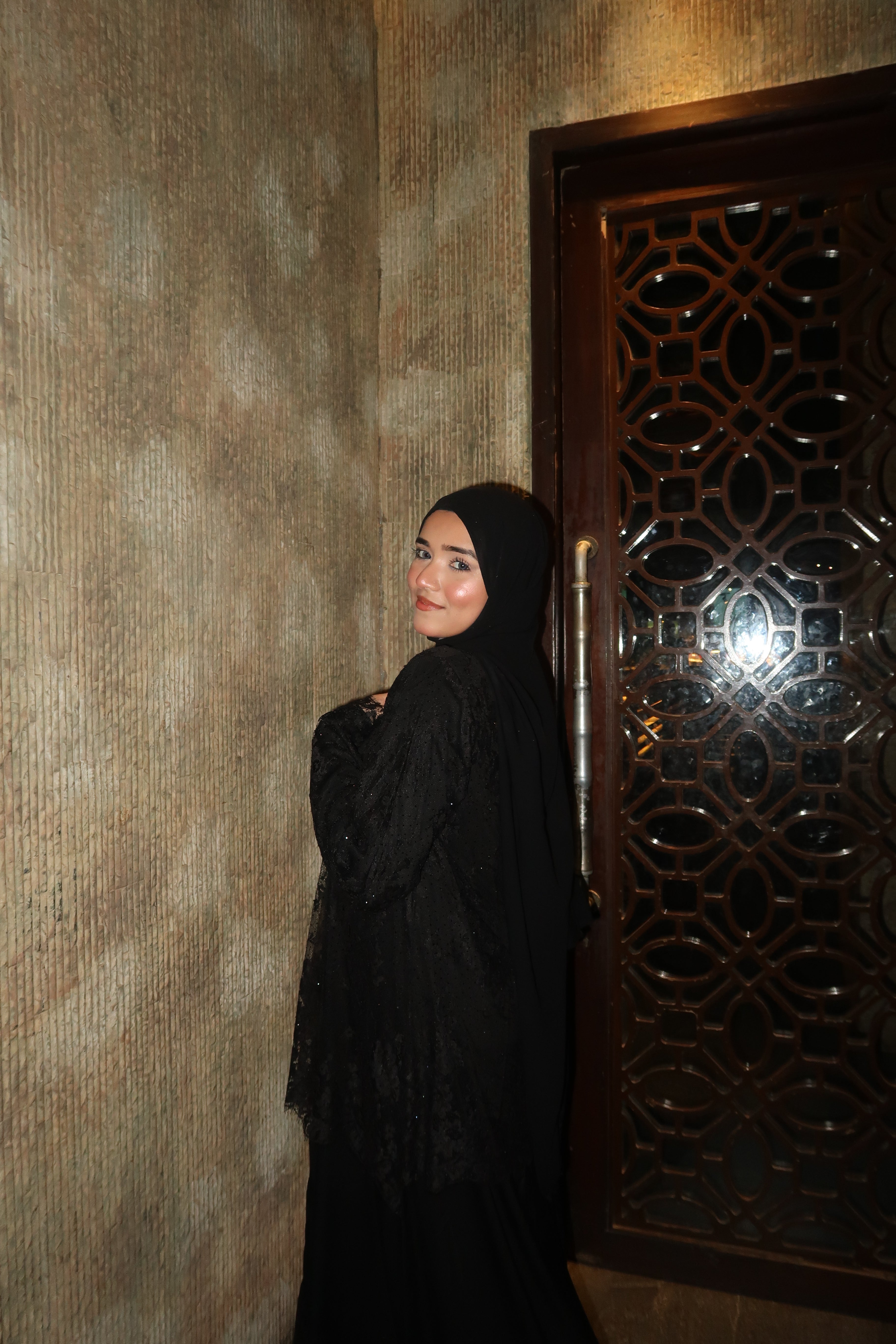 Layali Abayah - Lace Cut Work