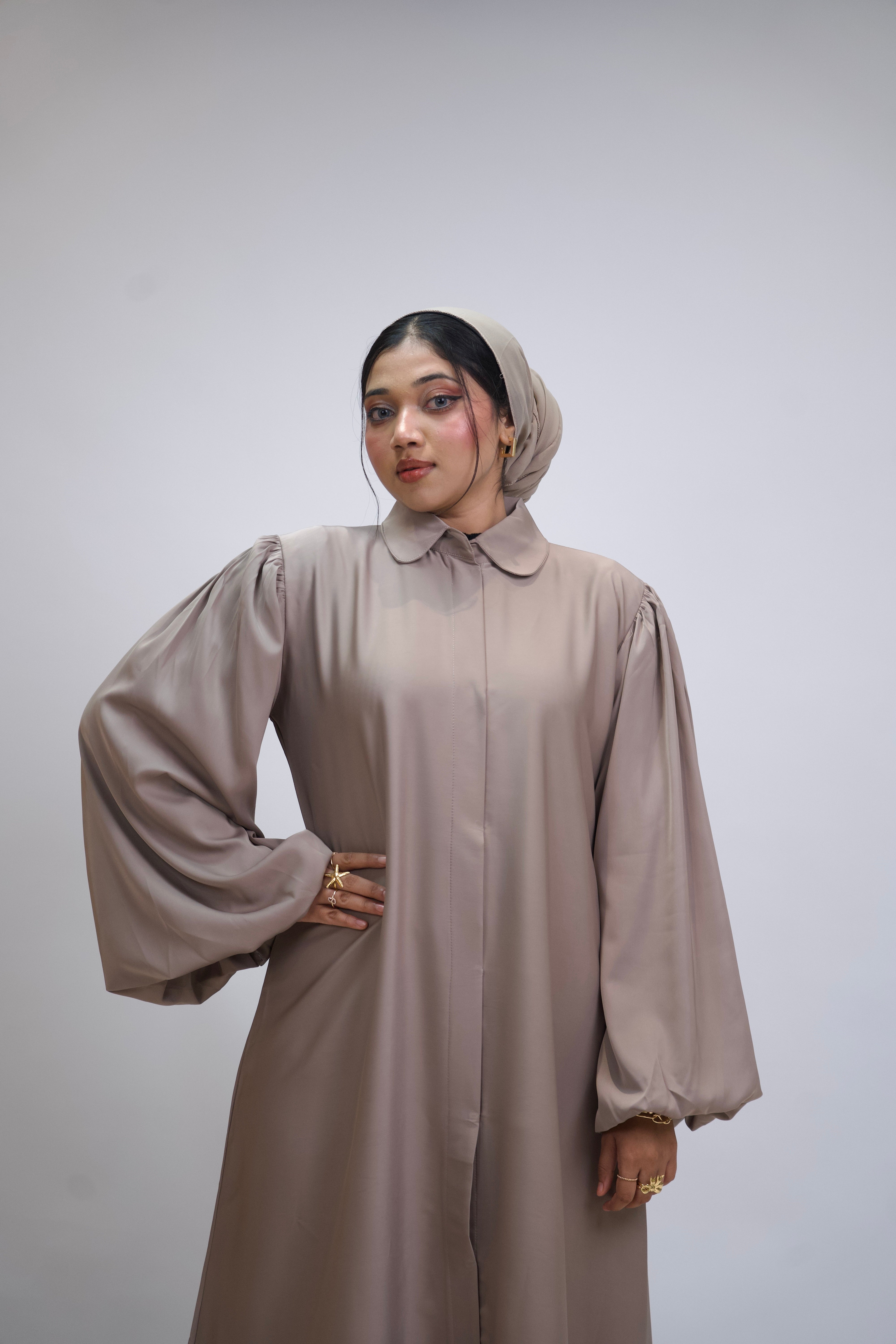 BALLOON SLEEVES ABAYAH - BEIGE