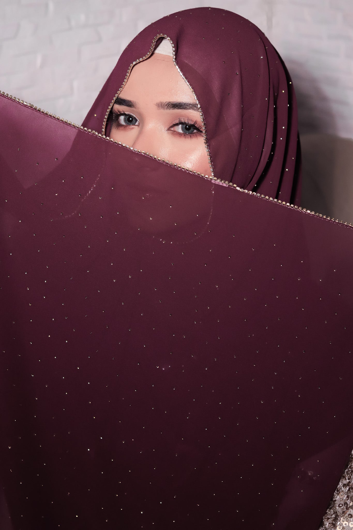 Rhinestone Hijab - Grapevine