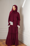 Feriha 2.0 Ruffled Dress - MAROON