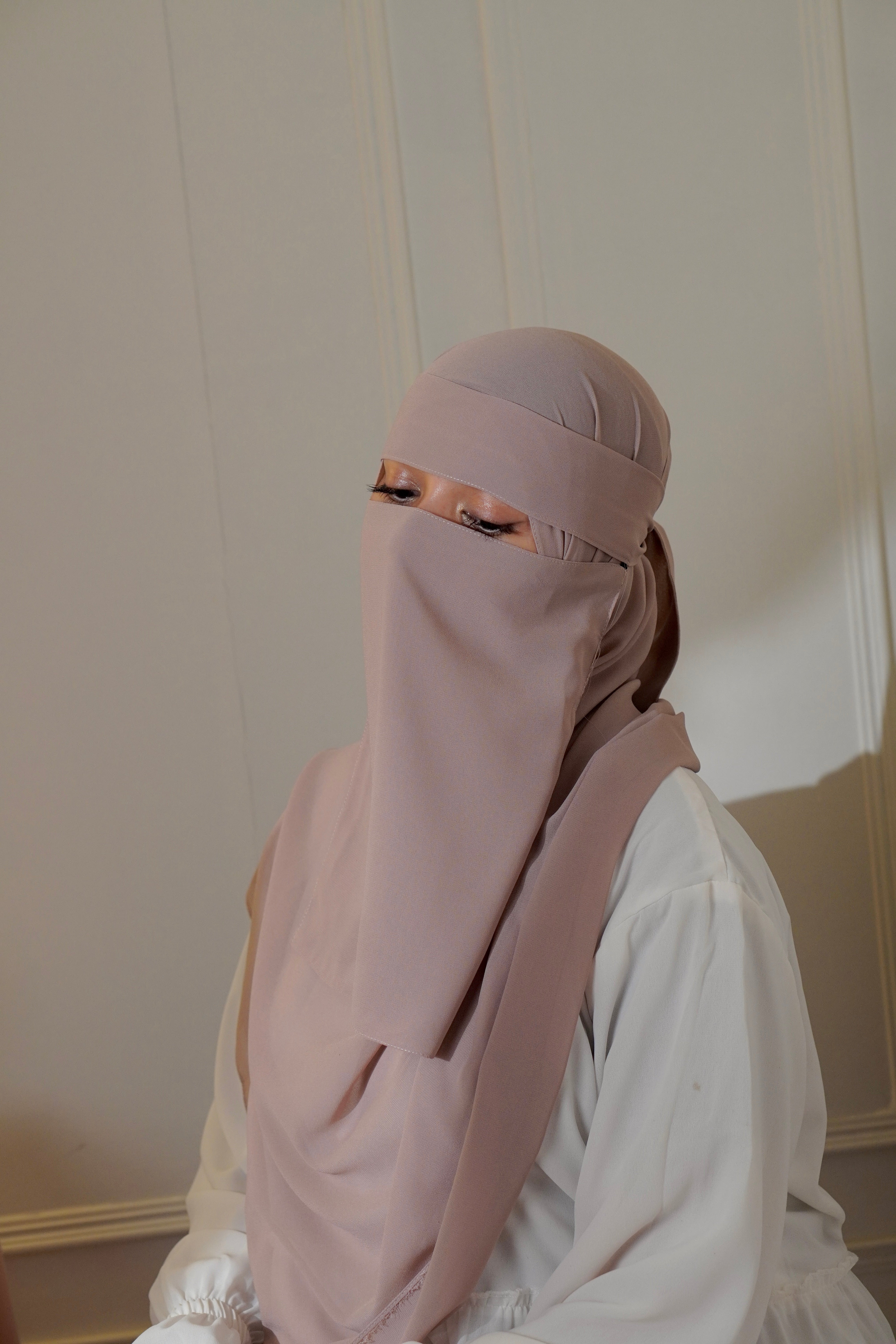 Matching Niqab Set - Nude