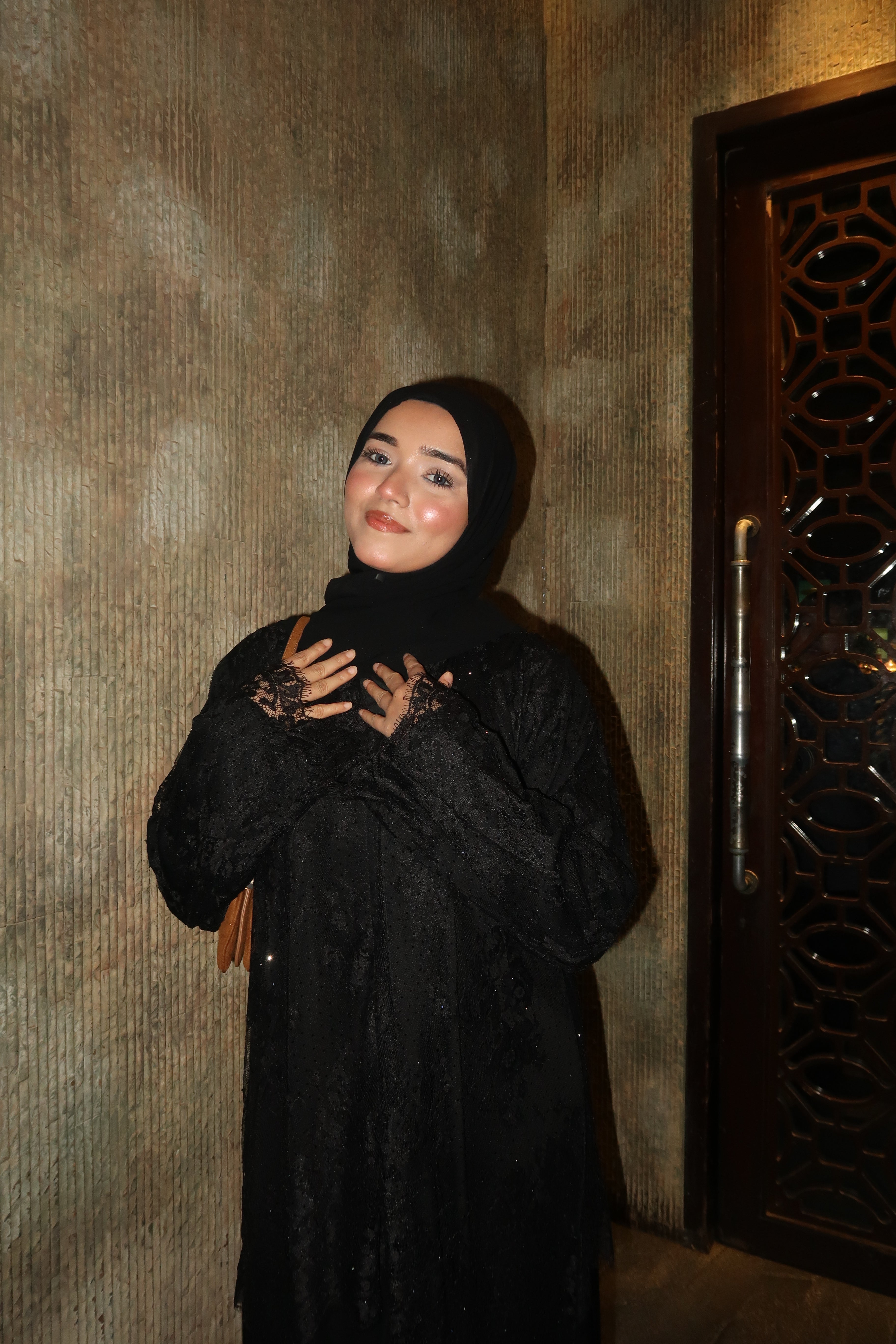 Layali Abayah - Lace Cut Work