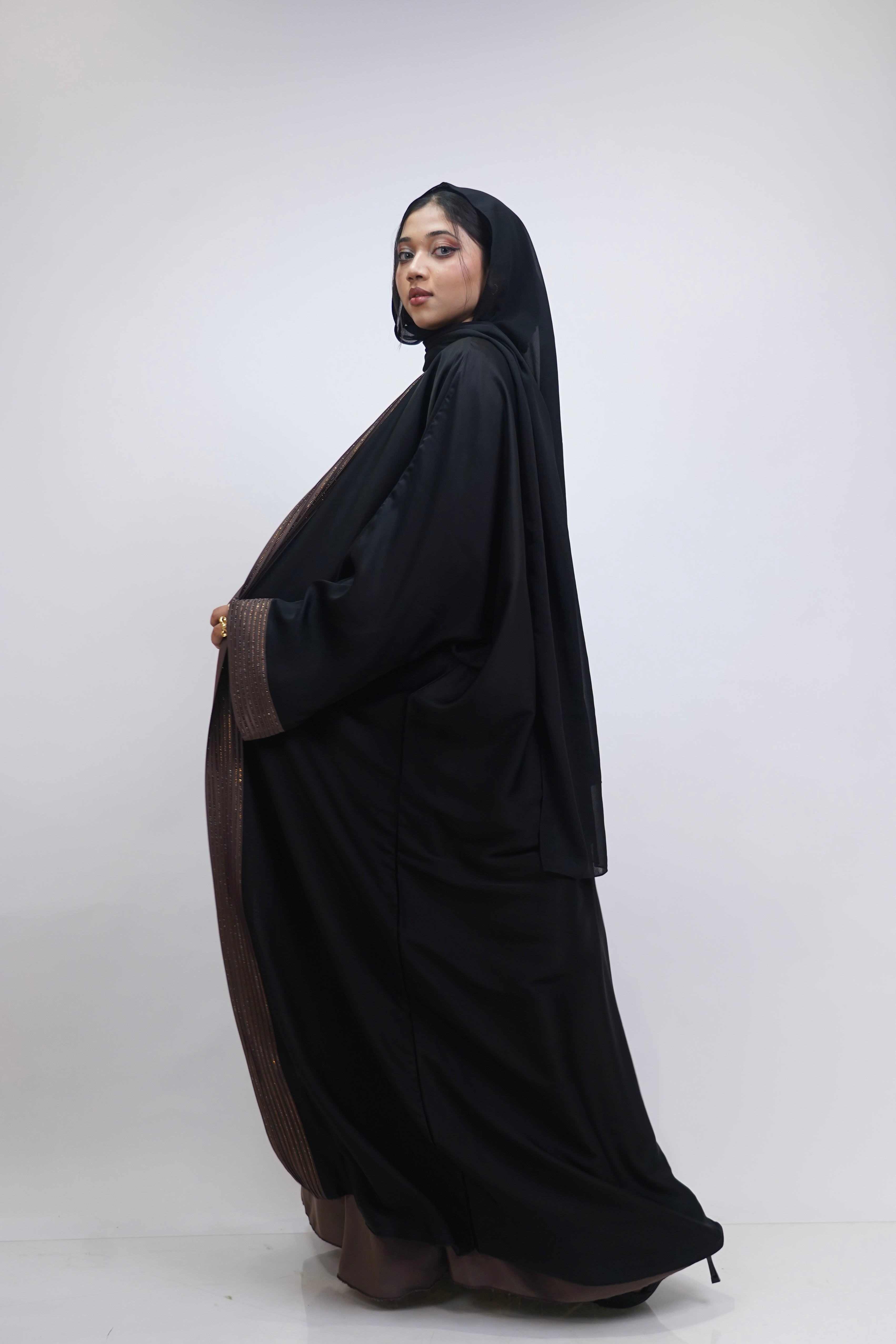 Rayah Brown Stone Abayah