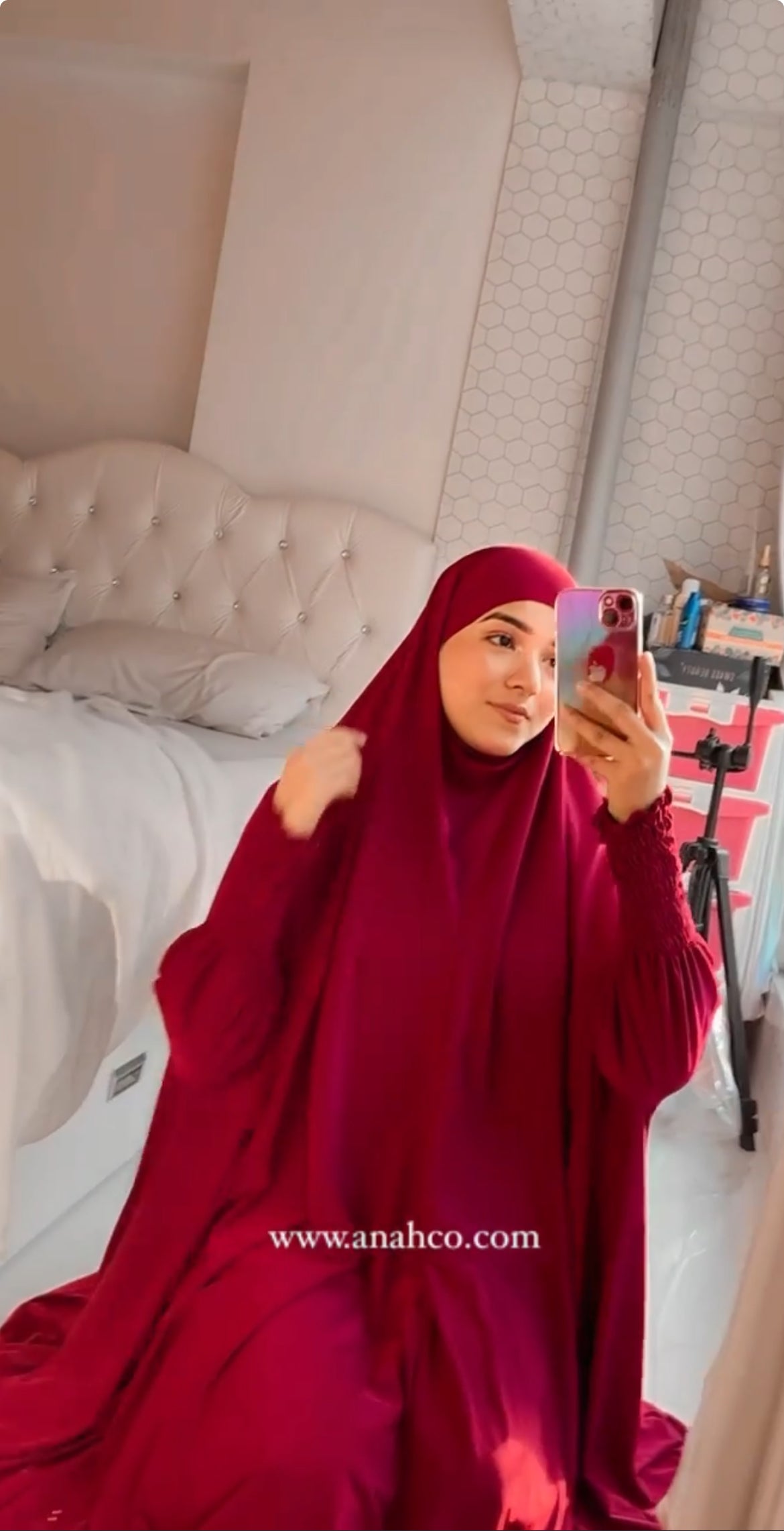 Salah Dress - Below Knee (CRUSHED SLEEVES)