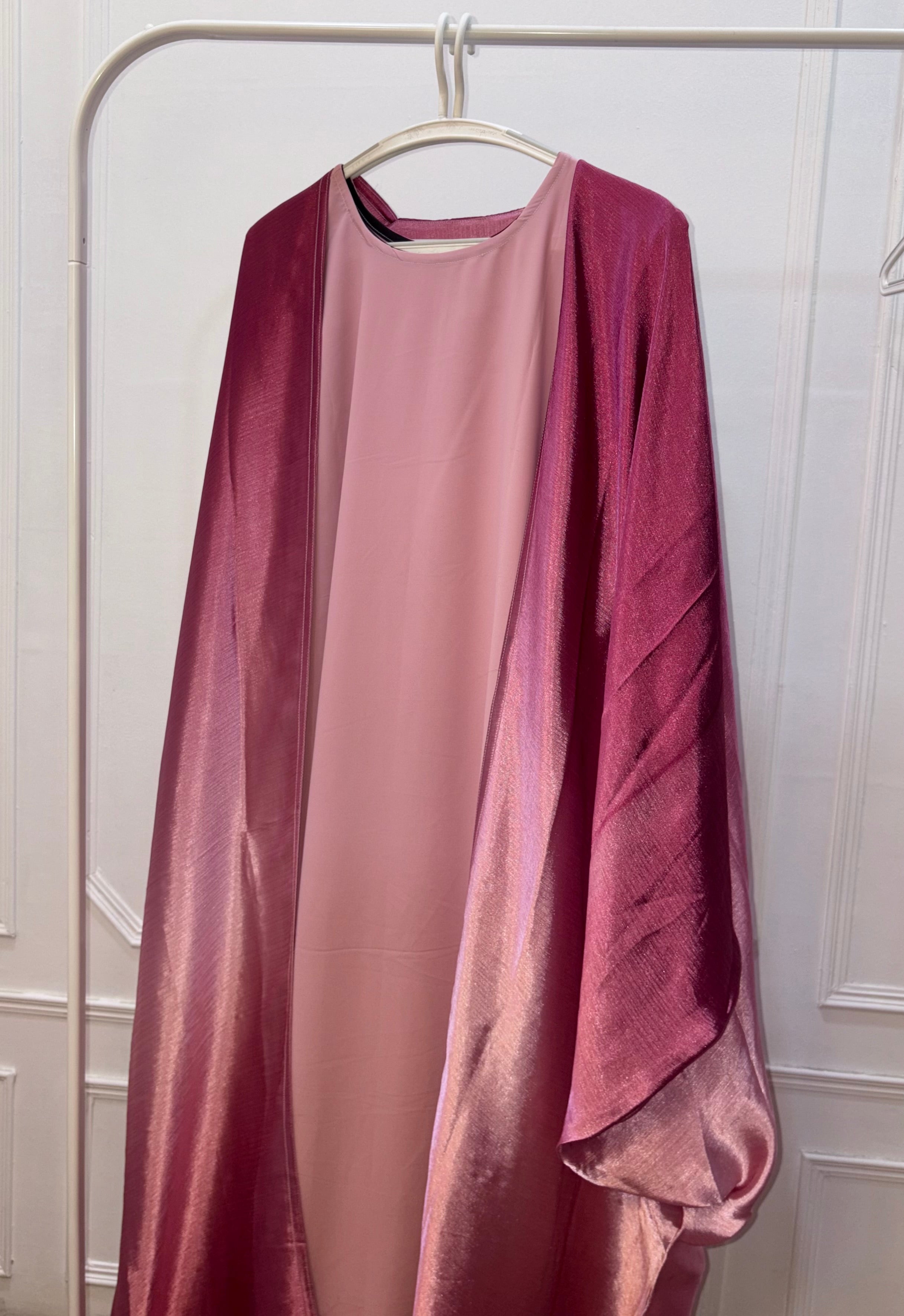 Amelia Ombre Abayah - Barbie Pink