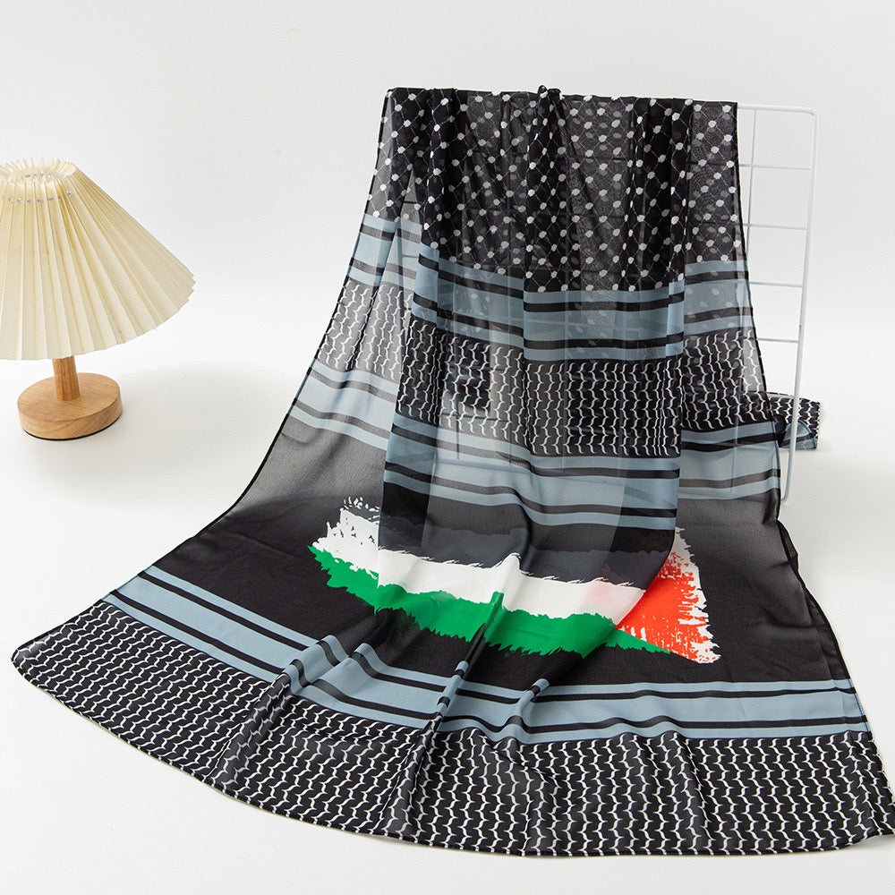 Keffiyeh Hijab - LOVE PALESTINE