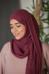 Crumbled Cotton Hijab - #13