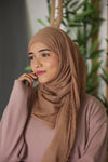 Crumbled Cotton Hijab - #3
