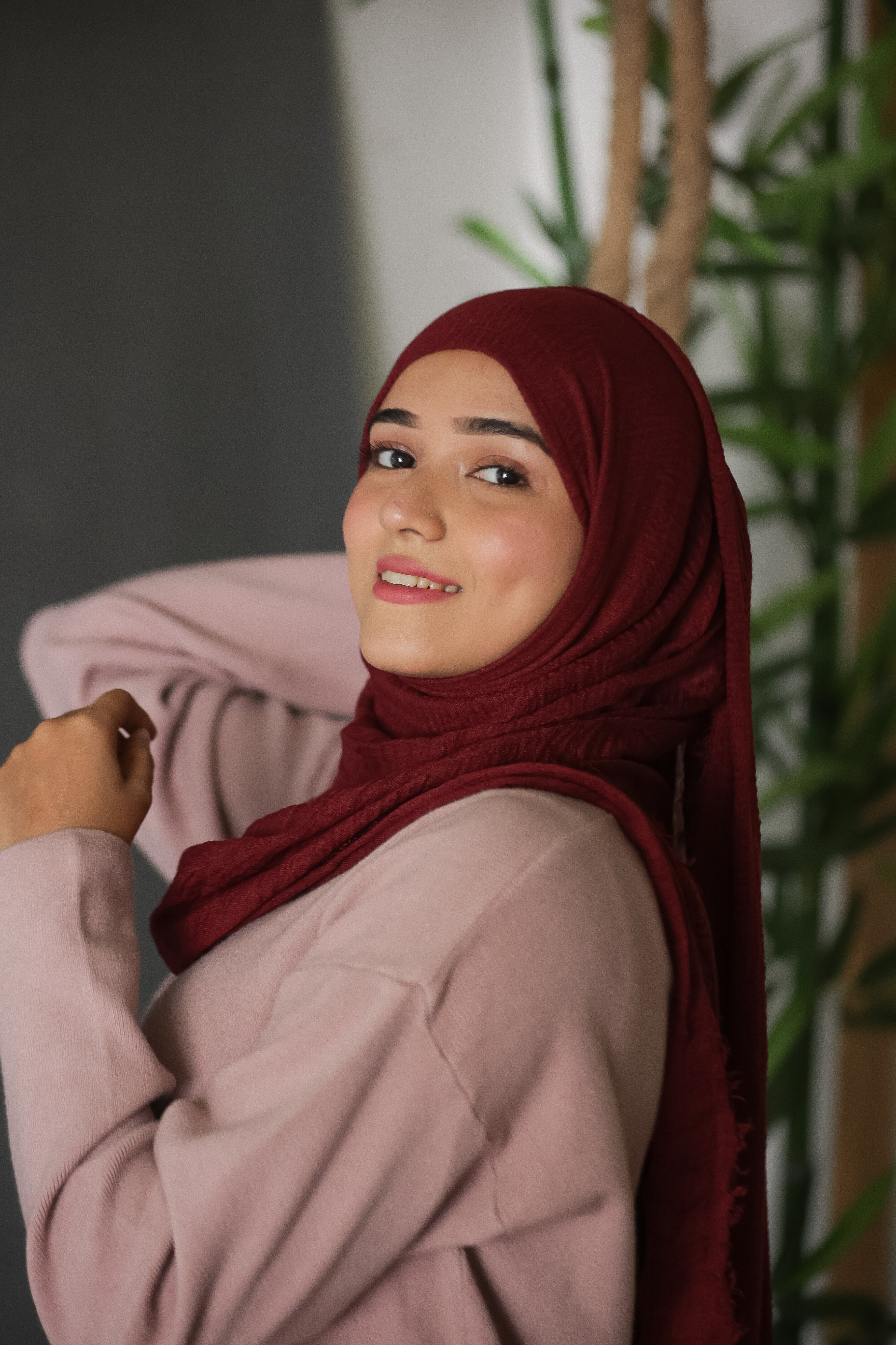 Crumbled Cotton Hijab - #9