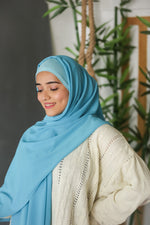 Instant Hijab - Ocean Blue