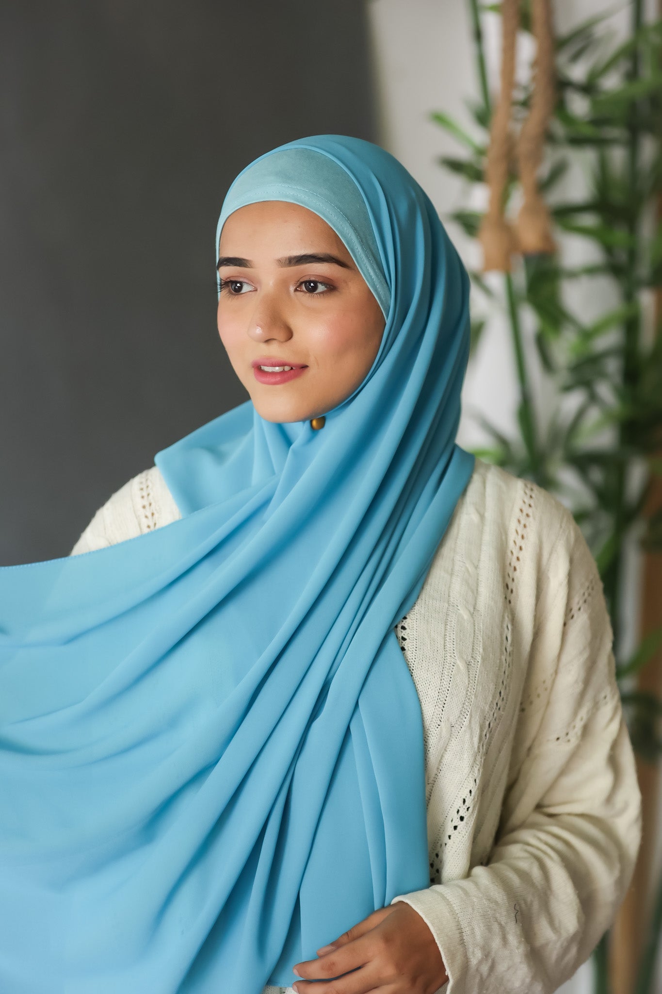 Instant Hijab - Ocean Blue