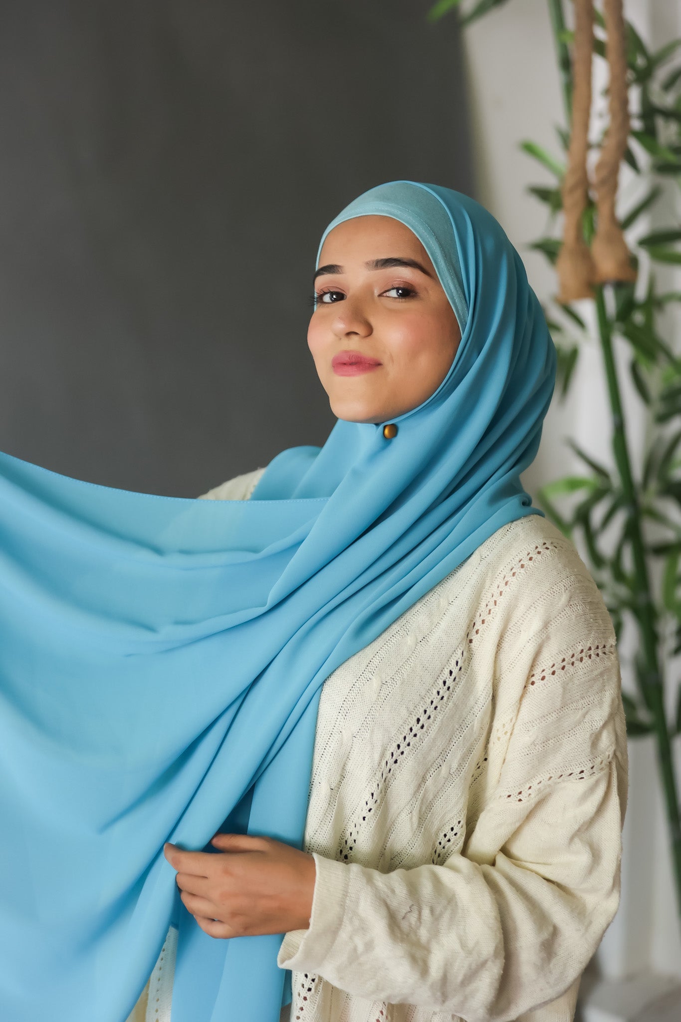 Instant Hijab - Ocean Blue