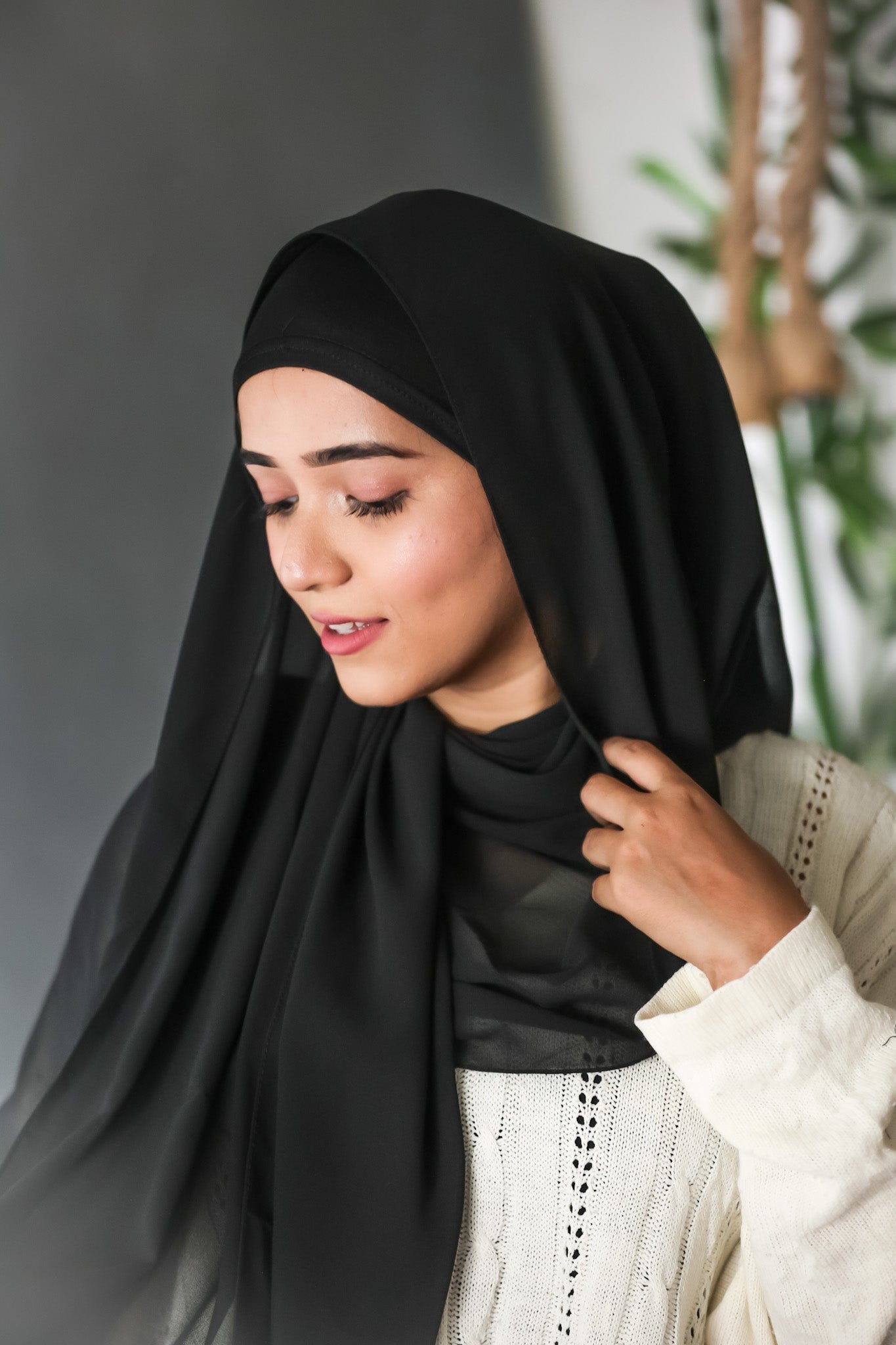 Instant Hijab - Midnight Black anahco Instant Hijab - Midnight Black anahco