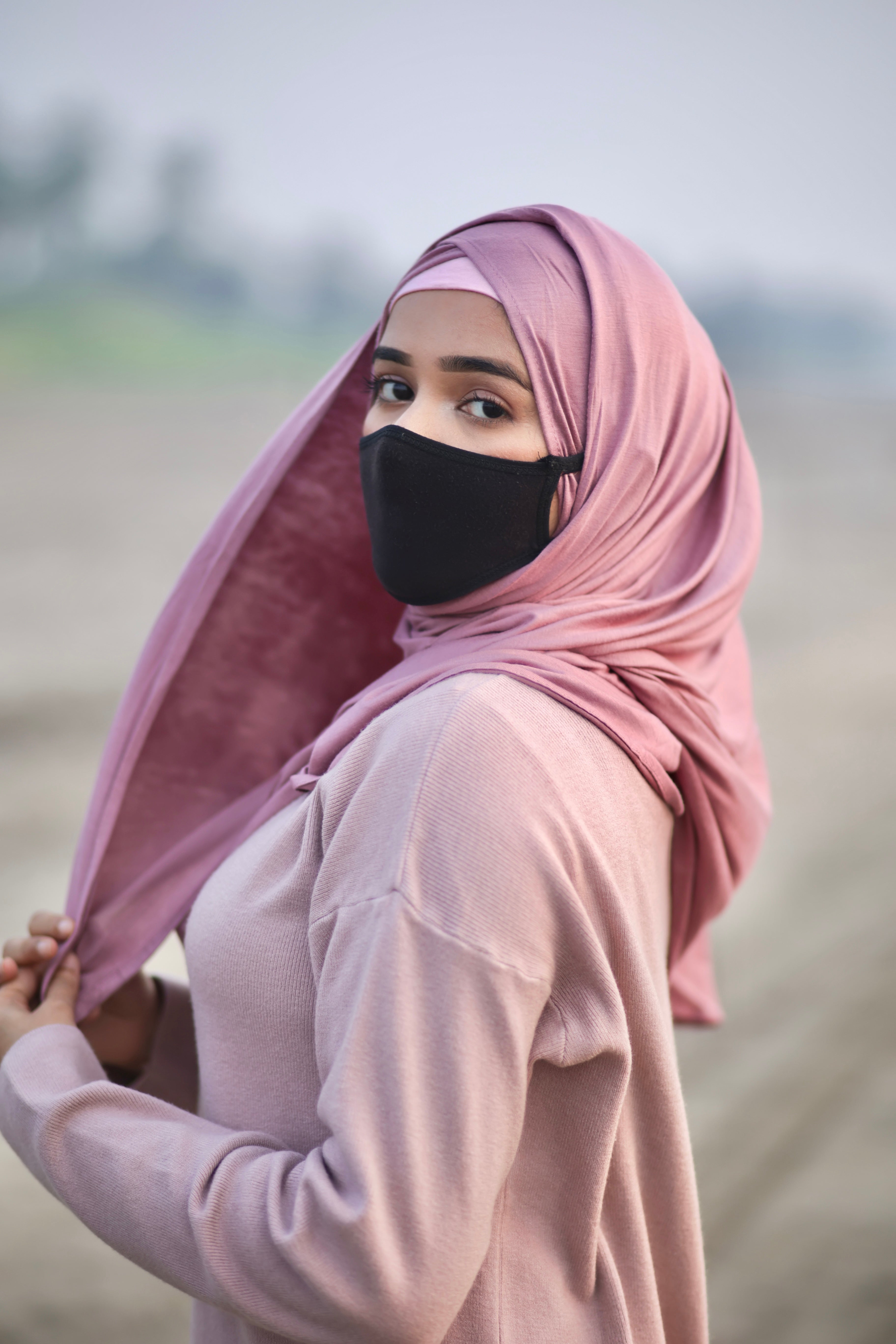 EAR SLIT HIJAB - MAUVE