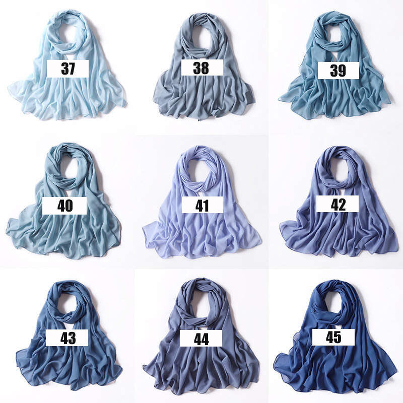 Luxe Georgette Hijab - Shades 37 to 45