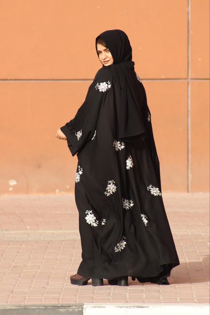 Kaftan Abayah - white work