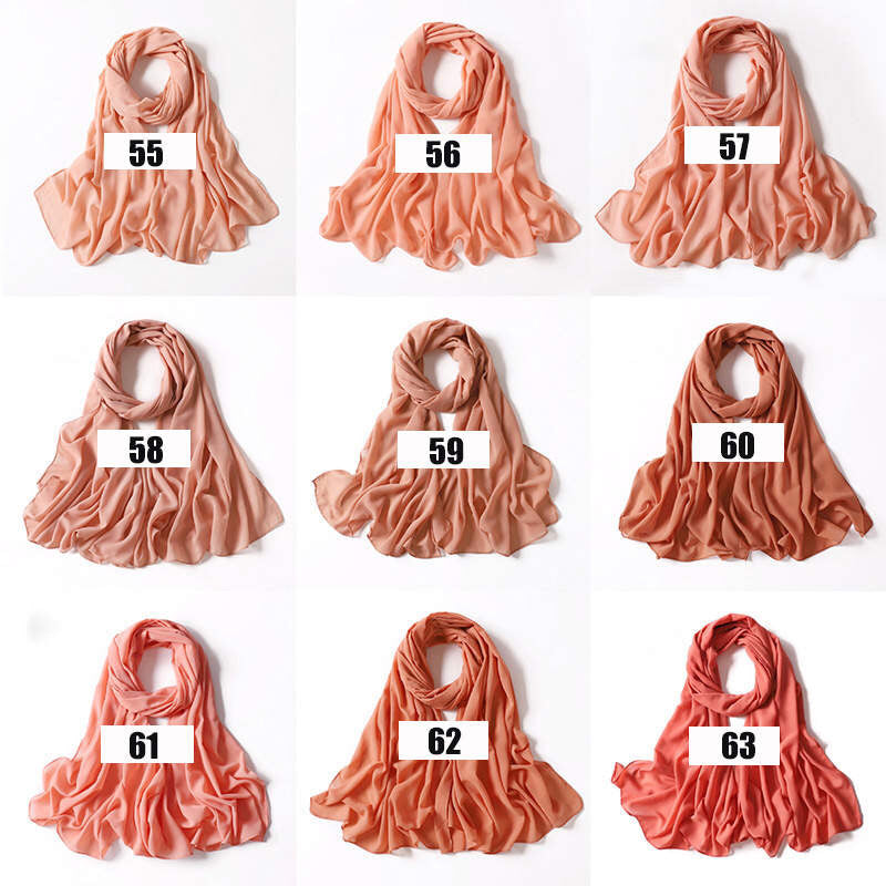 Luxe Georgette Hijab - Shades 55 to 63