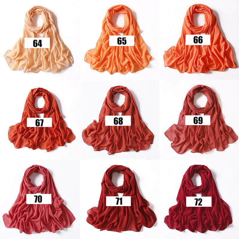 Luxe Georgette Hijab - Shades 64 to 72