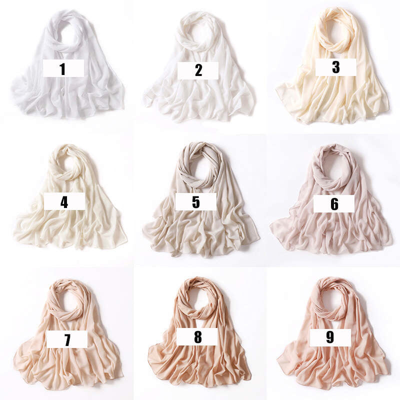 Luxe Georgette Hijab - Shades 1 to 9