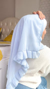 Frill Hijab - Baby Blue