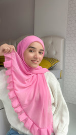 Frill Hijab - Pink