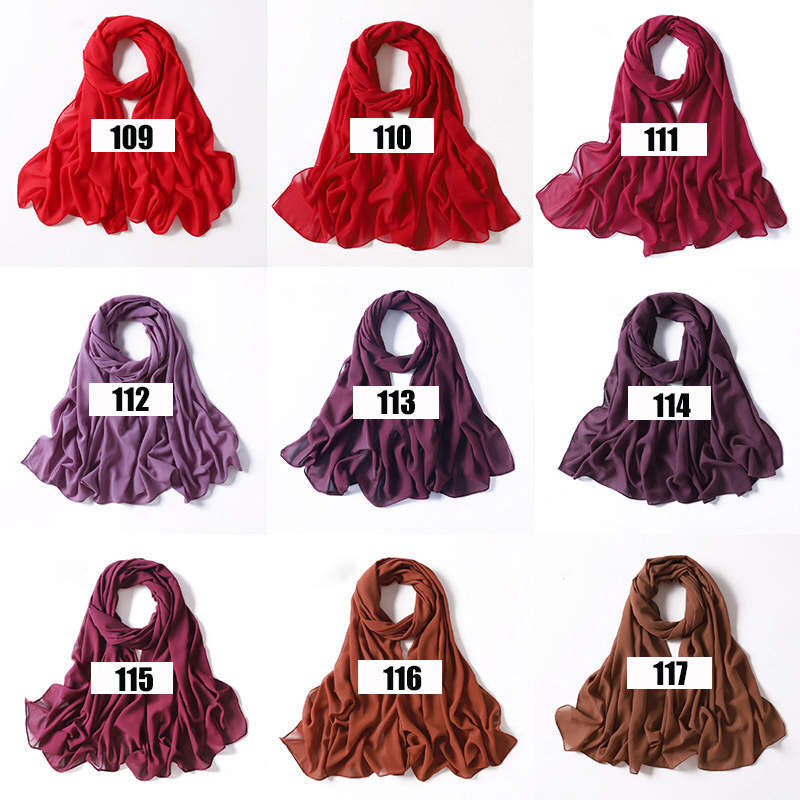 Luxe Georgette Hijab - Shades 109 to 117