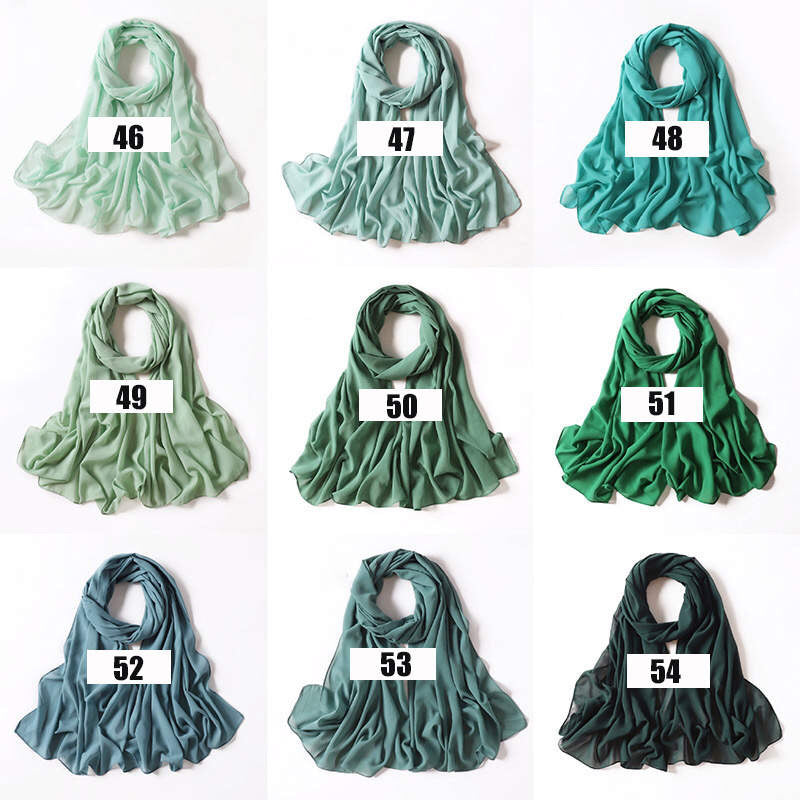 Luxe Georgette Hijab - Shades 46 to 54