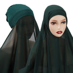 Instant Hijab - BOTTLE GREEN