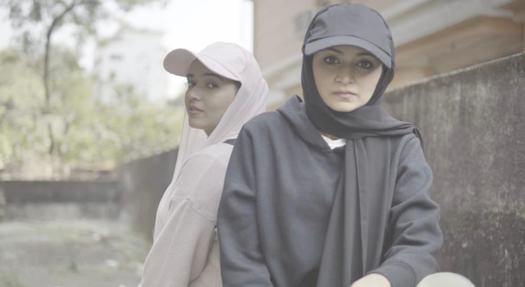 HIJAB ATTACHED WITH CAP - BLACK