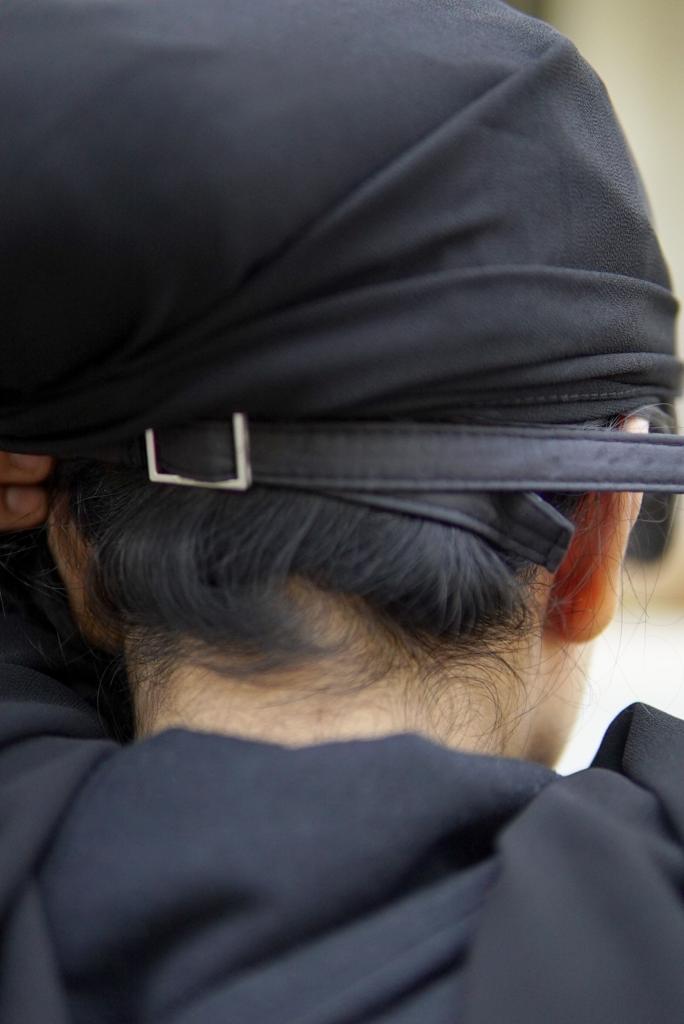 HIJAB ATTACHED WITH CAP - BLACK